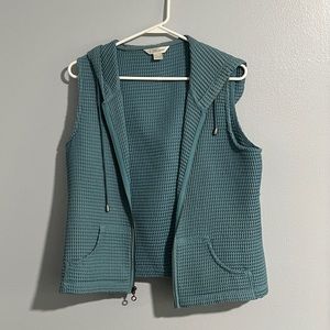 Women’s Light Blue CBK Zip Up Jacket/Vest, Size M